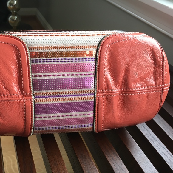Coach Multicolor sequin pink/purple/white handbag - Picture 8 of 14